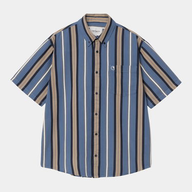 Риза Carhartt WIP Carhartt WIP Jarrell Stripe Short Sleeve Shirt Синьо | I034536_2, 0