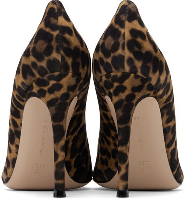 Кецове и обувки Gianvito Rossi Suede Leopard Print Pumps Кафяво | G28470-15RIC-CMD, 1