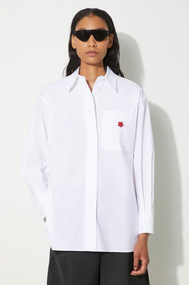 Риза KENZO Kenzo Boke Flower Oversized Relaxed Fit Shirt Бяло | FE62CH2569LS.01, 2