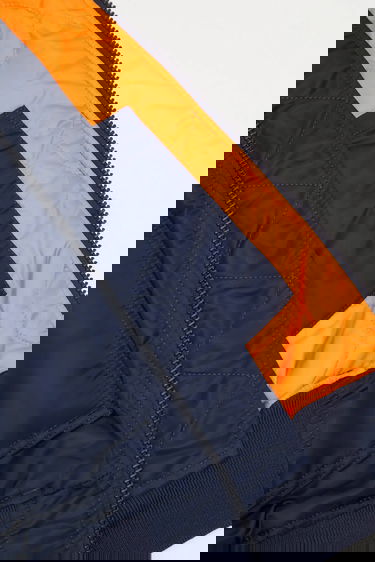 Яке бомбър Alpha Industries 45/P Hooded Custom Faux Fur Bomber Jacket Тъмно синьо | 113145, 5