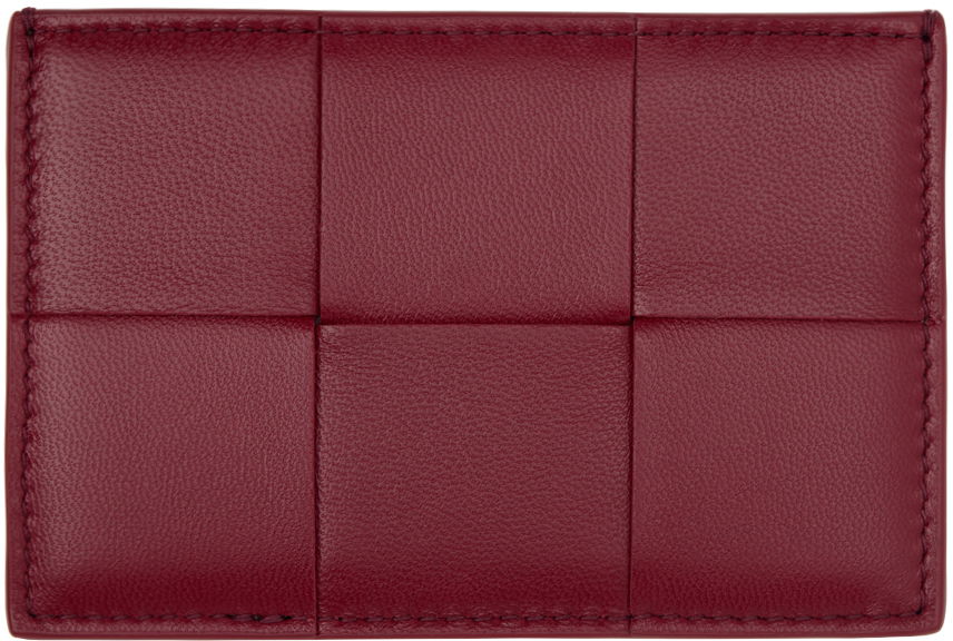 Портфейл Bottega Veneta Cassette Card Holder Червено | 742693 VCQCA, 1