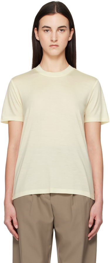 Тениска Róhe Róhe Relaxed Wool T-Shirt Жълто | 411-22-091, 0