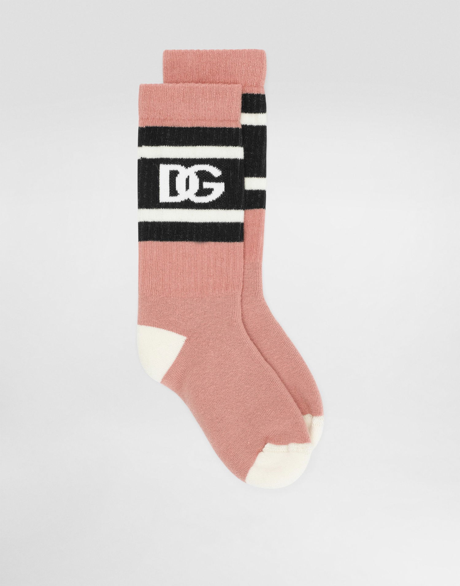 Чорапи Dolce & Gabbana Dolce & Gabbana Logo Cotton Crew Socks Розово | LBKAC5JBCH3F1011, 0