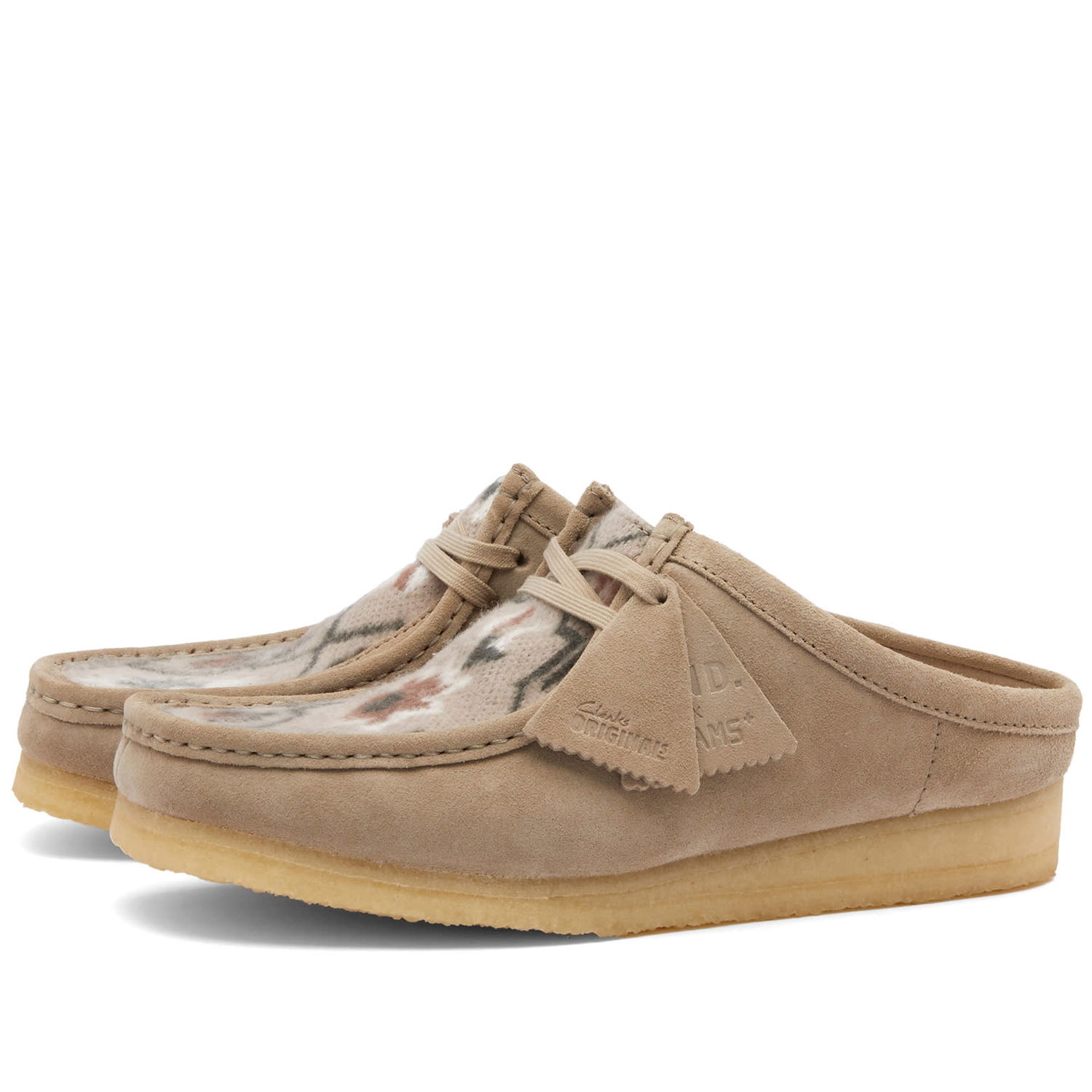 Кецове и обувки Clarks END. x Clarks Originals x Beams Plus 'Ski Club' Wallabee Mule Бежово | 26176816, 0
