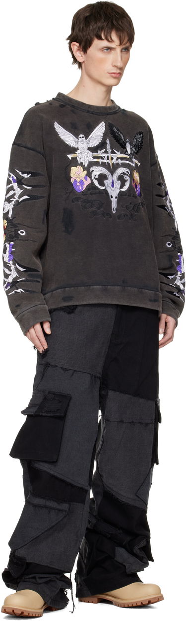 Суитчър Who Decides War Who Decides War Epitome Distressed Embroidered Crewneck Sweatshirt Многоцветен | 1110170002FW25, 3