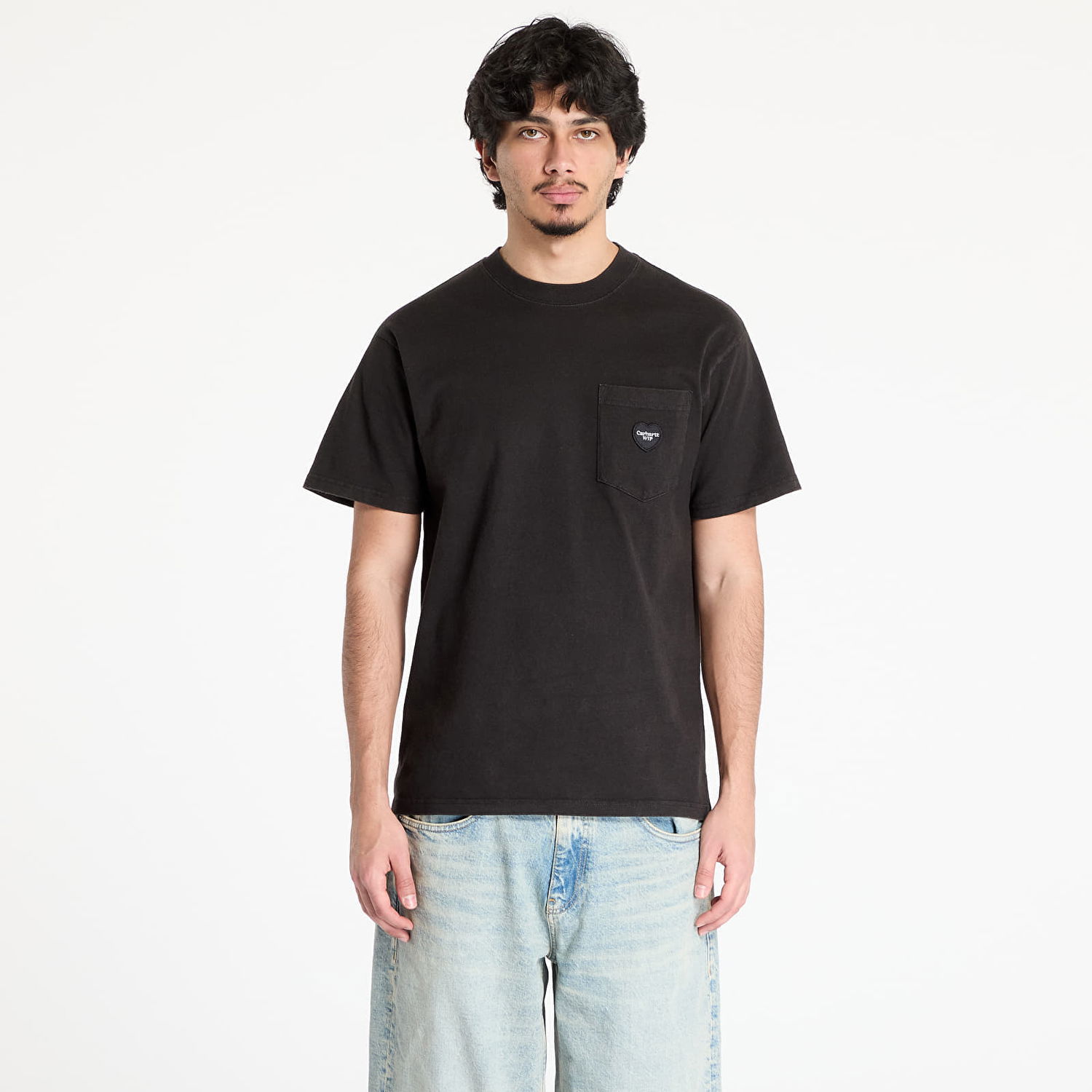 Тениска Carhartt WIP Short Sleeve Ingo Pocket T-Shirt Garment Dyed Черно | I034486.89GD, 0