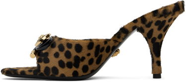 Аксесоари Versace Versace Leopard Opera Bow Heeled Sandals Кафяво | 1018239_1A13307_6N30V, 2