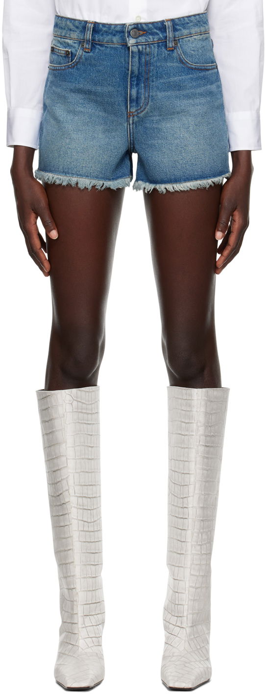 Къси панталони AMI Five Pockets Shorts Синьо | FSO104.DE0001, 0