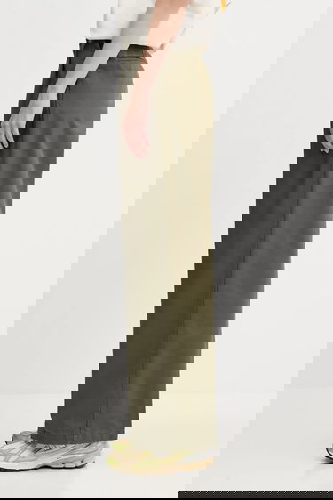 Панталони Carhartt WIP Leola Pant Wide High Waist Зелено | I033147.4106, 1