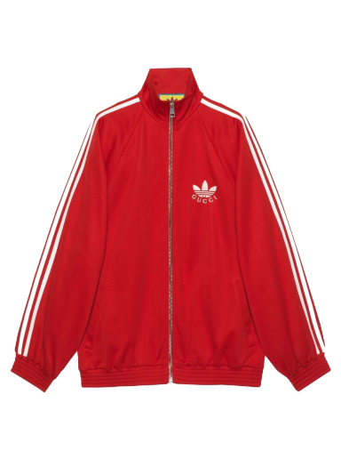 Суитчър Gucci adidas x Cotton Jersey Zip Jacket Розово | 712952 XJEGU 6480