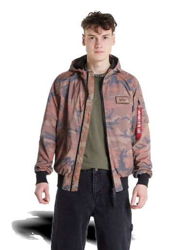 Ветровка Alpha Industries MA-1 LW Hoode Refl. Camo Кафяво | 126138RC-309