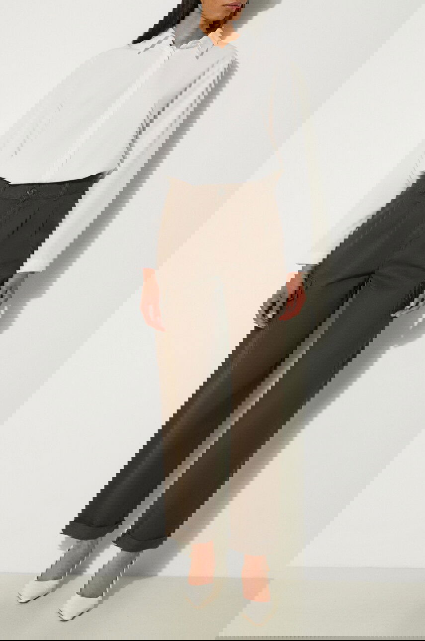 Карго панталони Carhartt WIP Collins High Waist Cargo Pants Кафяво | I029789.63GD, 0