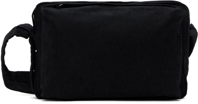 Solid Homme Washed Velvet Denim Cross Bag