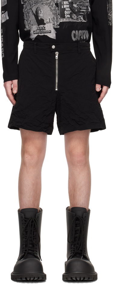 Къси панталони We11done We11done Crumpled Shorts Черно | WD-PT1-23-271-M-BK, 0