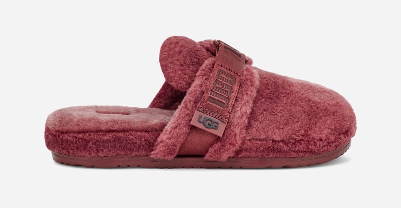 Кецове и обувки UGG Fluff It Slide Slippers Червено | 1118150-RWN