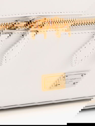 Чанта през рамо Dolce & Gabbana Dolce & Gabbana Sicily Vanity Case Bag with Chain Бяло | BB7800B732180002, 5
