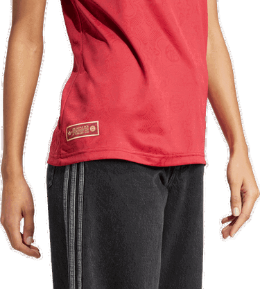 Тениска adidas Performance FC Bayern Anniversary Jersey Червено | JE6783, 4