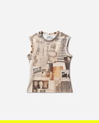Jean Paul Gaultier Cotton Journal Tank Top