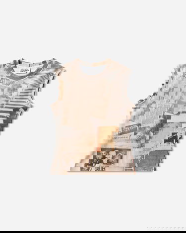 Потник Jean Paul Gaultier Jean Paul Gaultier Cotton Journal Tank Top Многоцветен | 26-01-W-TO401-J026P 030830, 0