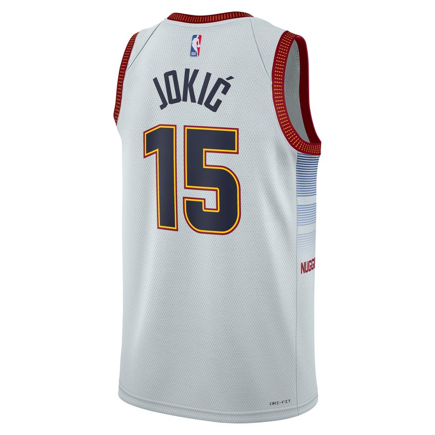Фланелка Nike Dri-FIT NBA Nikola Jokic Denver Nuggets City Edition 2022 Swingman Jersey Бяло | DO9591-044, 1
