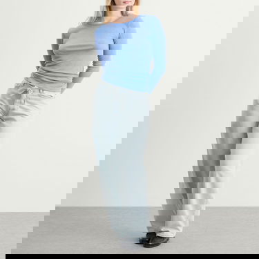 Тениска Samsoe Samsoe Samsøe Samsøe Sadou Long Sleeve T-Shirt Синьо | F10000014-164020TCX, 4
