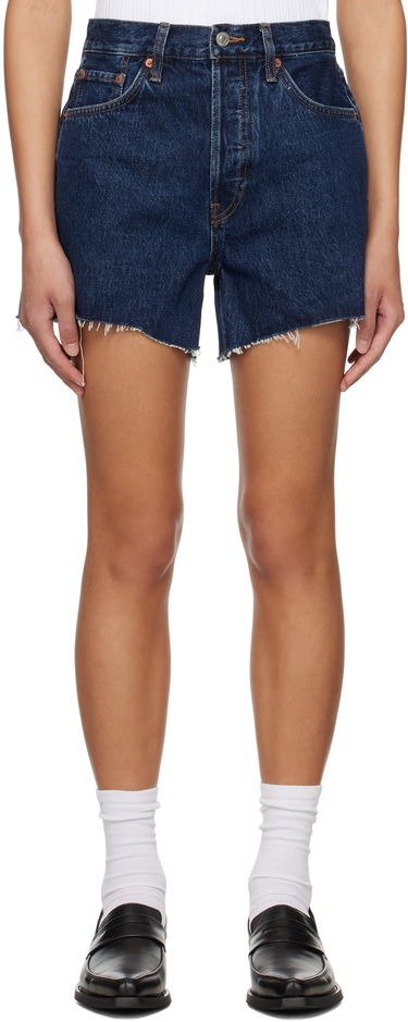 Къси панталони RE/DONE Re/Done 90s Low Slung Denim Shorts Синьо | 141-04W9LOSLG, 0