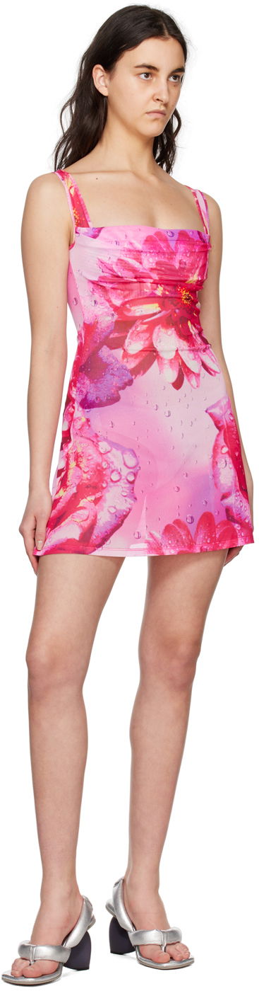 Pокля Miaou Miaou Ginger Floral Print Mini Dress Розово | 5018PM1DYR, 3