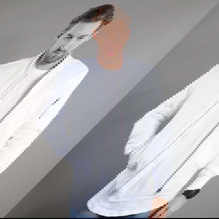 Яке бомбър Urban Classics Basic Bomber Jacket Бяло | tb861 white, 0