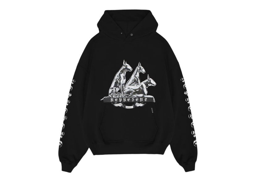 Суитчър Represent Clo Represent Bullterrier Hoodie Jet Black Черно | M04242-01