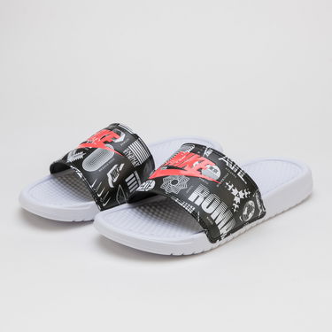 Кецове и обувки Nike Benassi JDI Print Бяло | 631261-107, 1