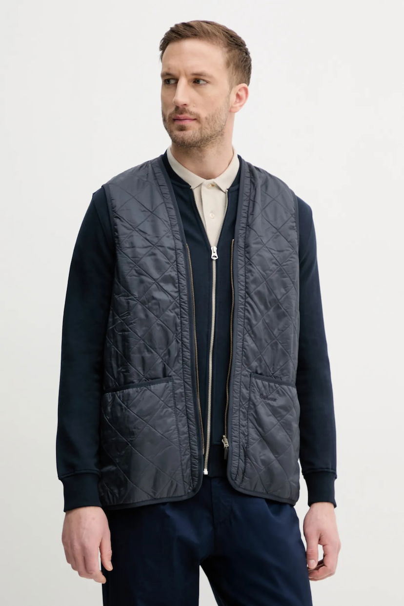 Жилетка Barbour Barbour Polarquilt Zip-In Liner Vest Тъмно синьо | MLI0002