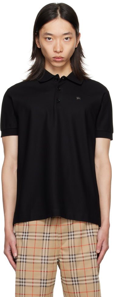 Поло тениска Burberry Burberry EKD Cotton Polo Черно | 8116183, 0