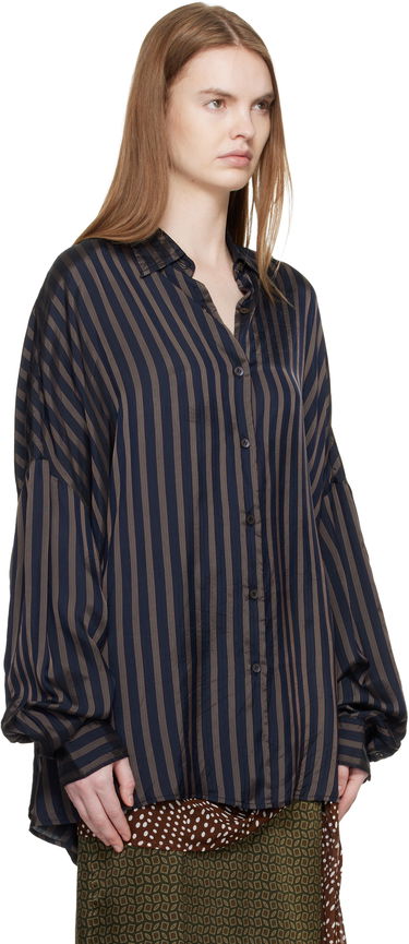 Риза Dries Van Noten Dries Van Noten Cotton Cocoon Shirt Многоцветен | 261-130700-3276, 4