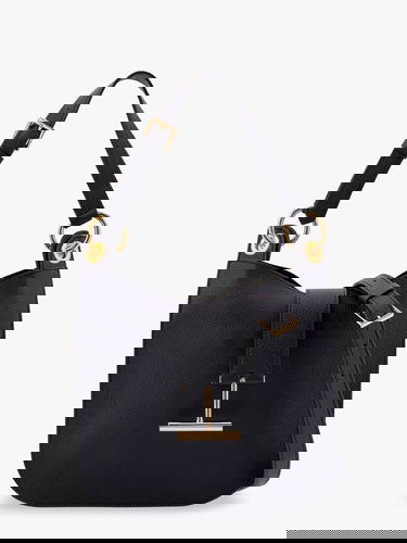 Чанта през рамо Tom Ford Tara Black Leather Shoulder Bag Черно | L1764LCL095G1N001, 0