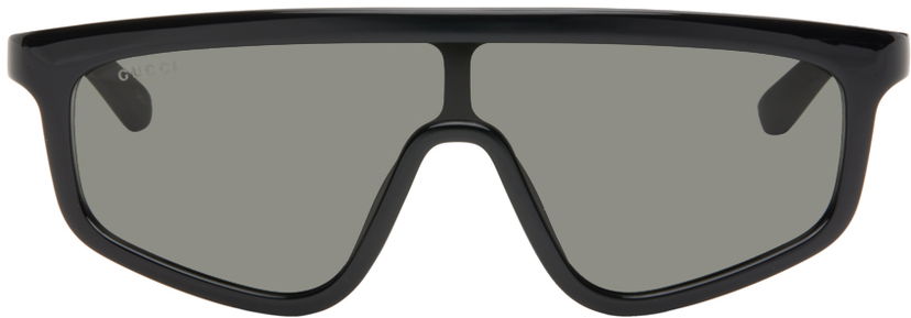 Слънчеви очила Gucci Black Shield Sunglasses Черно | GG1736S-001