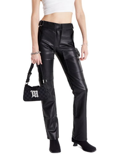 Панталони MISBHV Vegan Leather Moto Trousers Черно | 122W326