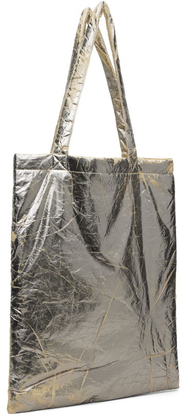 Голяма пазарска чанта Rick Owens DRKSHDW Concordians Crinkled Metallic Nylon Shopper Tote Металик | DA02E7431 NPFPA, 1