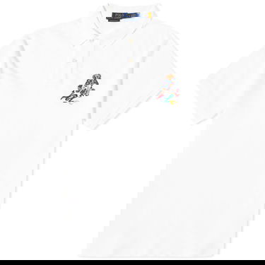 Поло тениска Polo by Ralph Lauren Painting Bear Polo Shirt Бяло | 710853312023, 0
