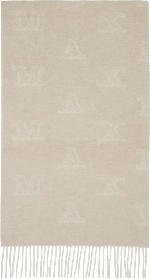 Wsklause Monogram Jacquard Fringed Scarf
