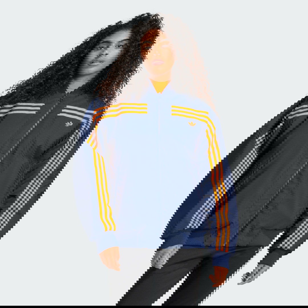Яке бомбър adidas Performance Reversible Oversized Bomber Jacket Синьо | JN7657, 0