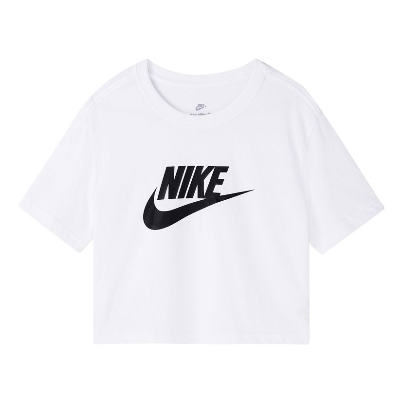 Съкратен топ Nike Sportswear Essential Crop Crew Neck T-Shirt Бяло | BV6176-100