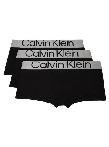 Боксерки CALVIN KLEIN Underwear Three-Pack Black Reconsidered Steel Boxers Черно | NB3074G