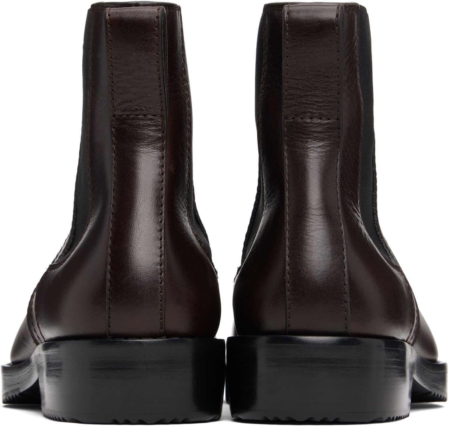 Кецове и обувки Dries Van Noten Dries Van Noten Leather Chelsea Boots Кафяво | 252-021703-105, 1