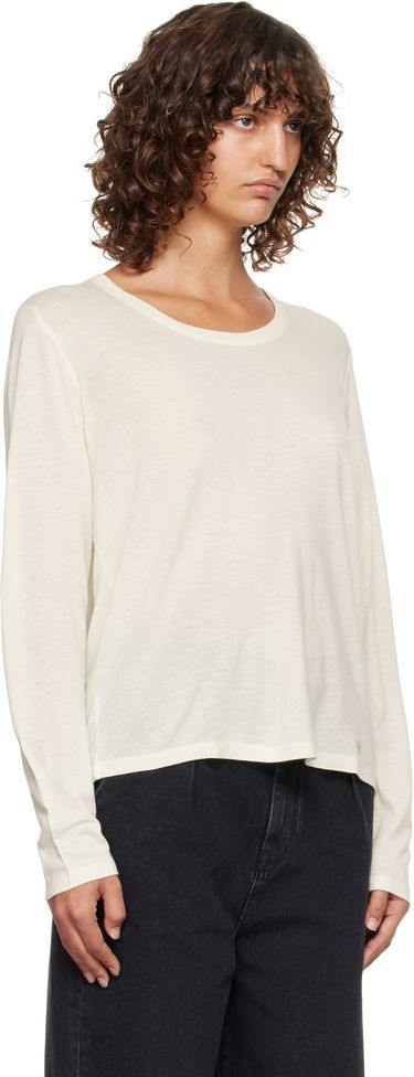 Тениска Loulou de Saison Loulou de Saison Ava LDS Longsleeve Jersey T-shirt Бяло | AVA LDS, 1
