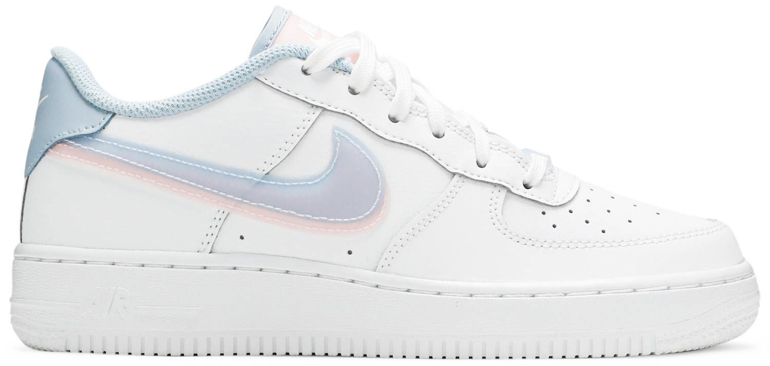 Кецове и обувки Nike Air Force 1 Low LV8 "Double Swoosh" GS Бяло | CW1574-100, 1