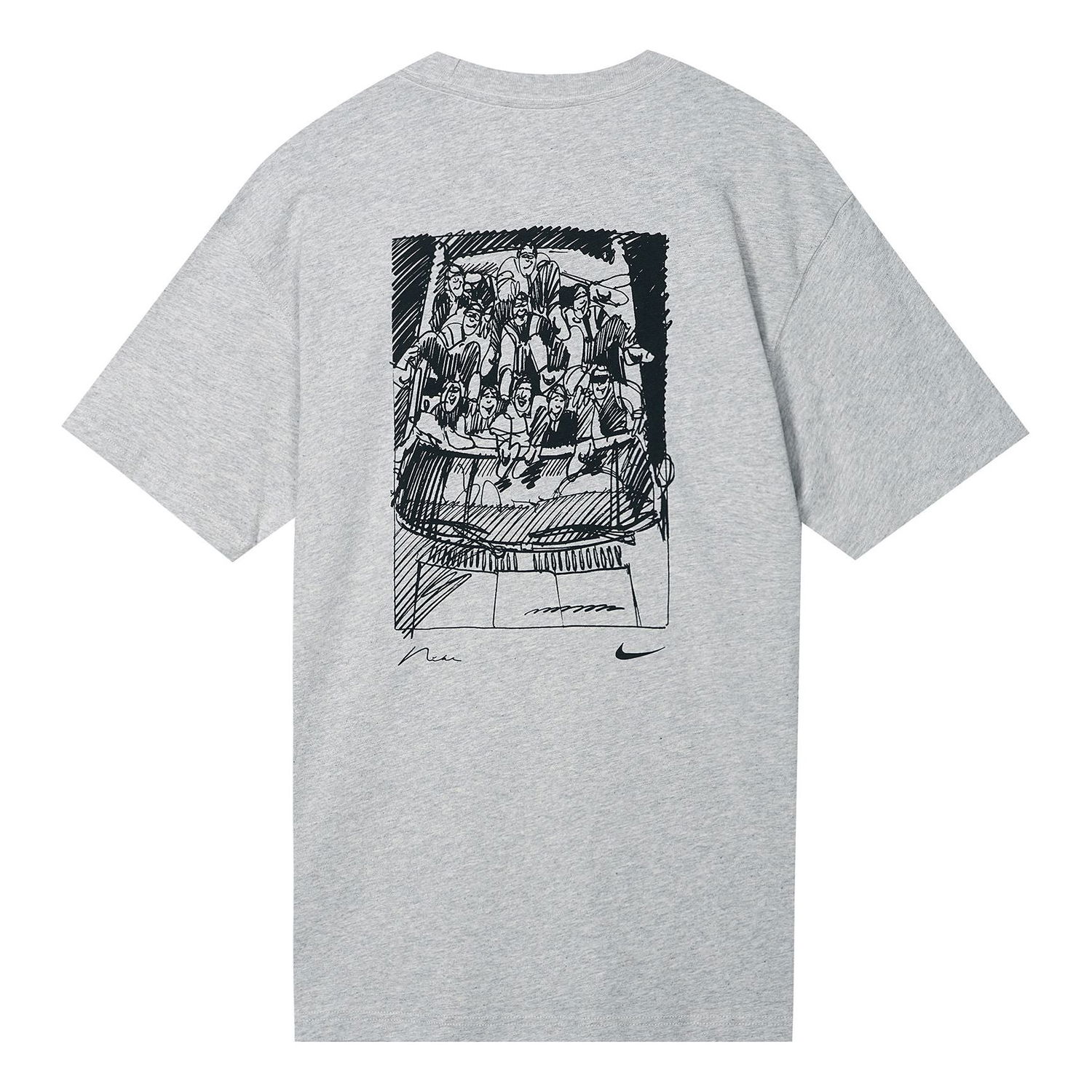 Тениска Nike SB SB Graffiti Sketch T-Shirt Сиво | DR7768-050, 0