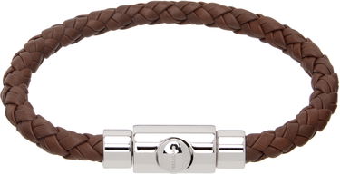 Гривна FERRAGAMO Leather Bracelet Кафяво | 703873, 0