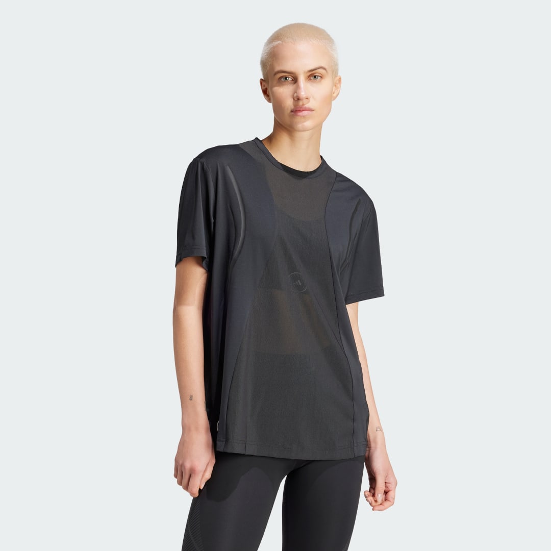 Тениска adidas Performance adidas adidas by Stella McCartney adidas by Stella McCartney TruePace Running Черно | IW1147, 1