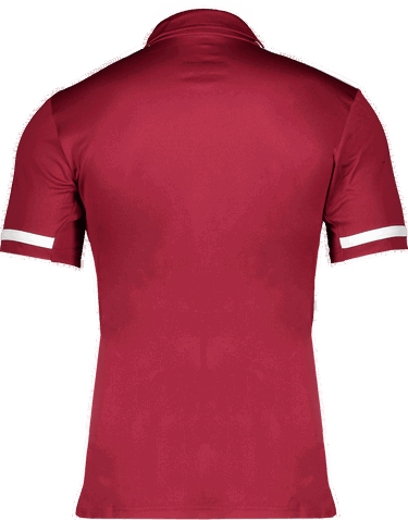 Поло тениска adidas Originals MT19 Short-Sleeve Striped AEROREADY Polo Shirt Бургунди | dw6774, 1