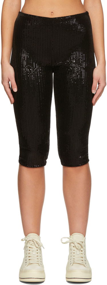 Клинове We11done We11done Sequin Cycling Shorts Черно | WD-PT1-22-295-W-BK, 0